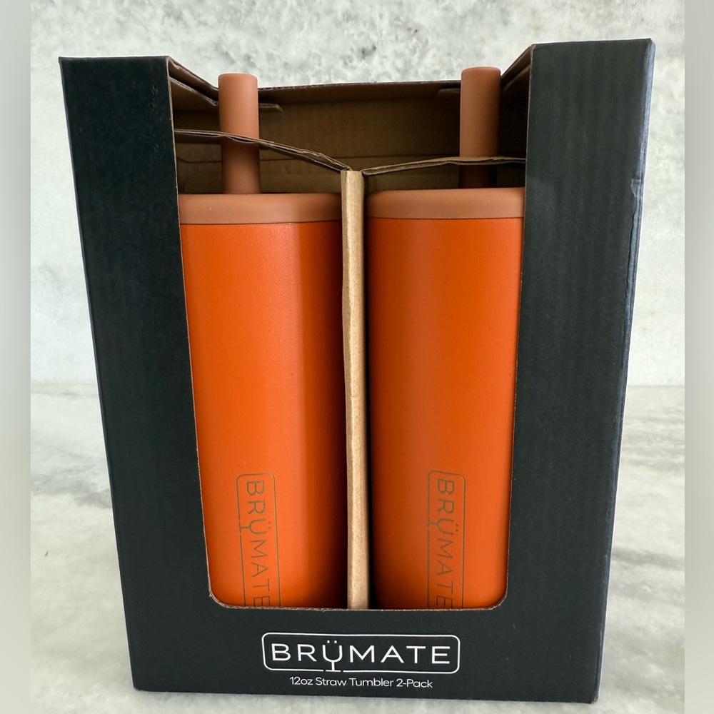 BrüMate 12oz Orange Tumbler 2-Pack •NIB - Picture 1 of 7
